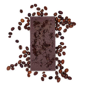 Tableta de chocolate 72% con café arábigo de tueste natural