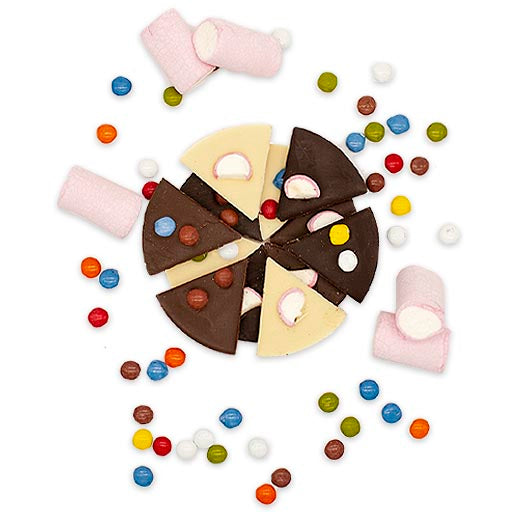 Snacks con grageas de chocolate y nubes